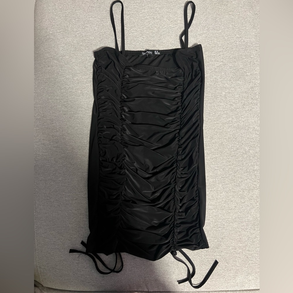 Boohoo black dress